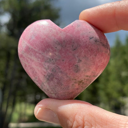 Rhodonite Heart - 20 - Starseed Collective