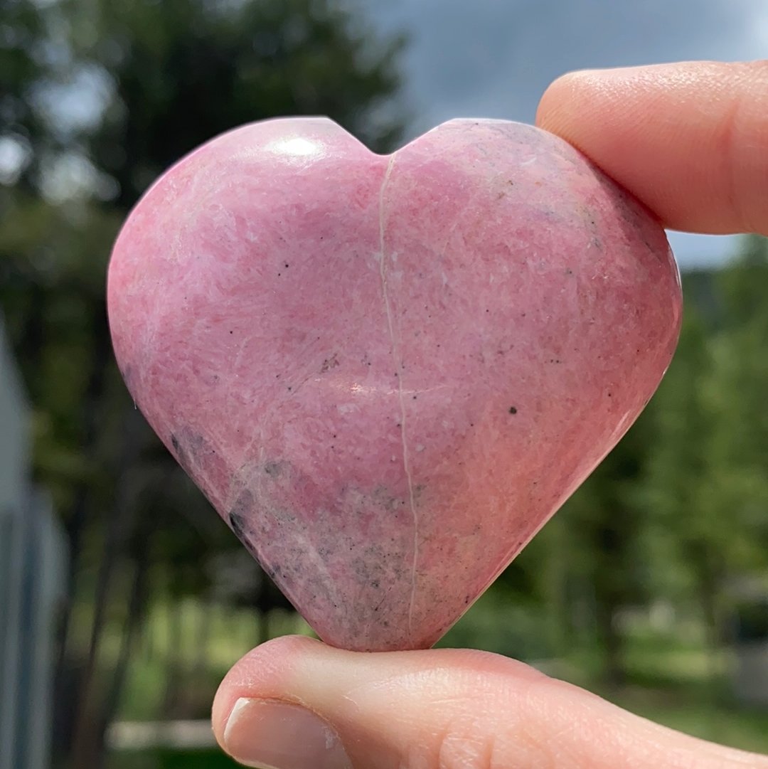Rhodonite Heart - 26 - Starseed Collective