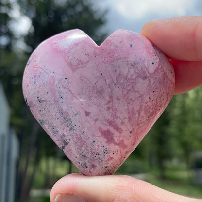 Rhodonite Heart - 31 - Starseed Collective