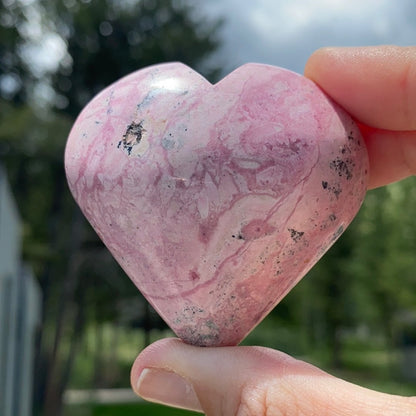 Rhodonite Heart - 31 - Starseed Collective