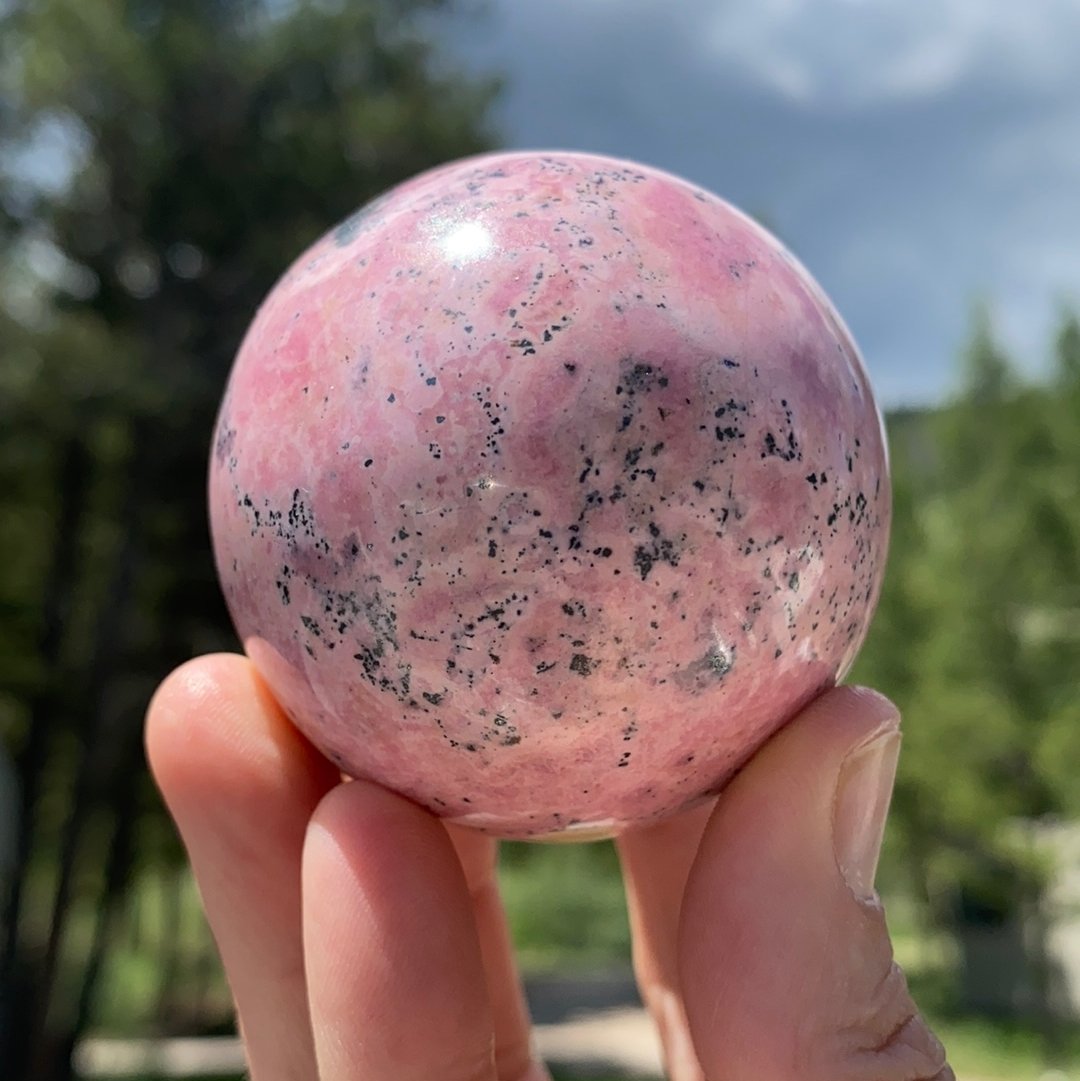 Rhodonite Sphere - 72 - Starseed Collective