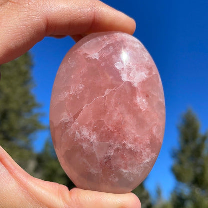 Rose Calcite Palm - 22 - Starseed Collective