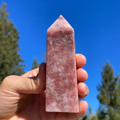 Rose Calcite Tower - 30 - Starseed Collective