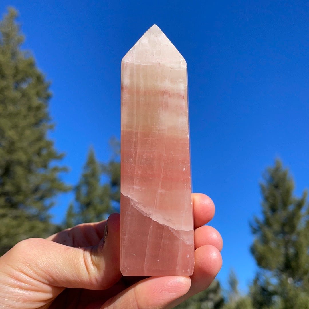 Rose Calcite Tower - 32 - Starseed Collective