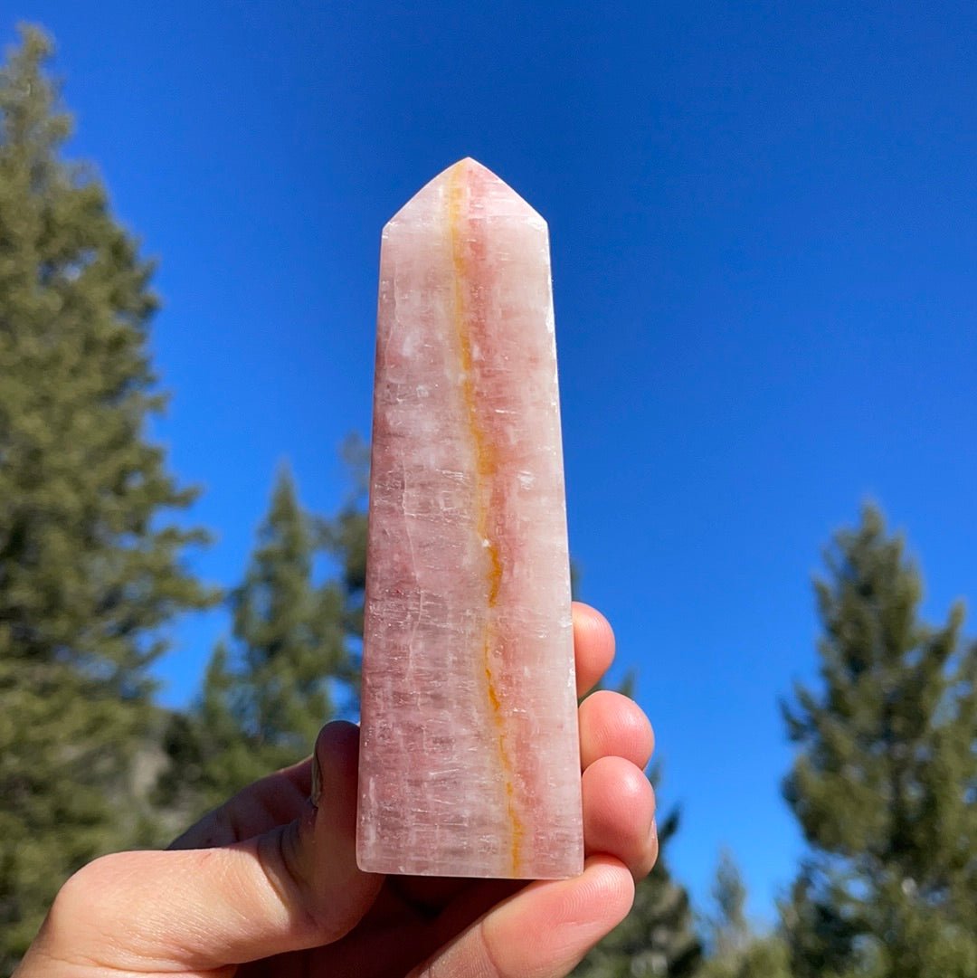 Rose Calcite Tower - 34A - Starseed Collective