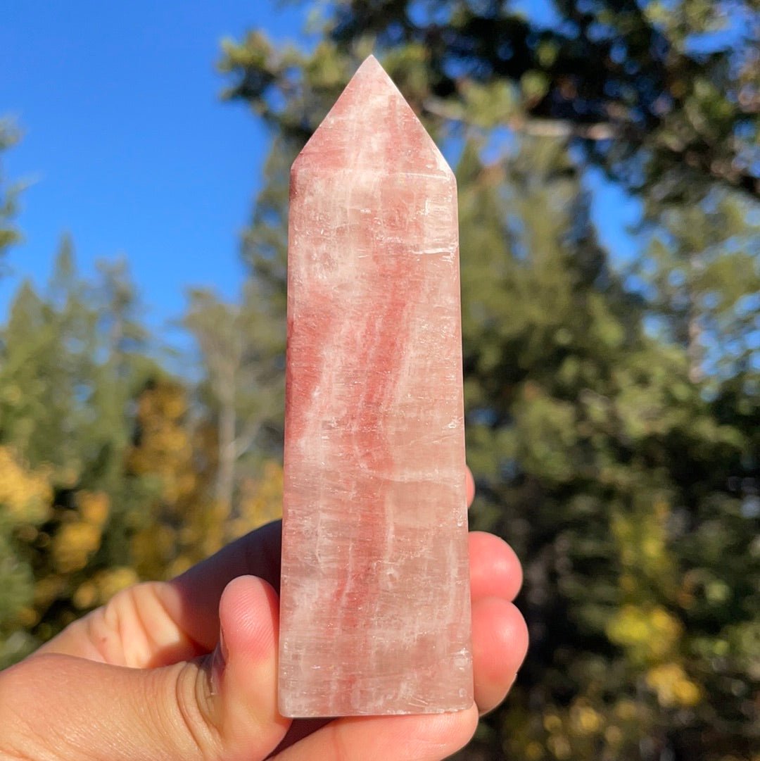Rose Calcite Tower - 34B - Starseed Collective