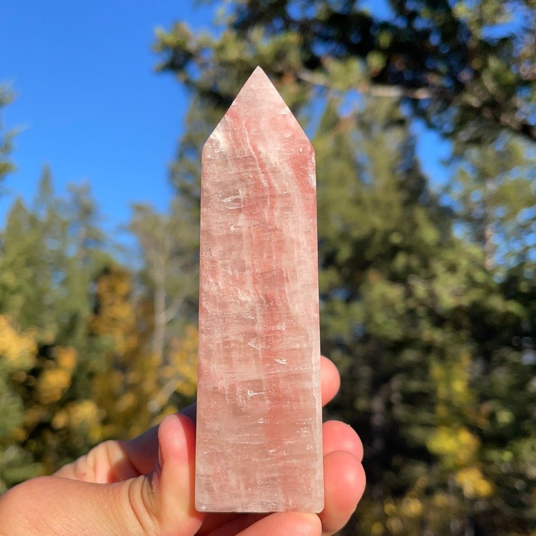 Rose Calcite Tower - 34B - Starseed Collective