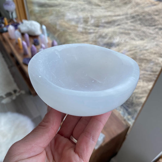 Selenite Bowl - 42 - Starseed Collective