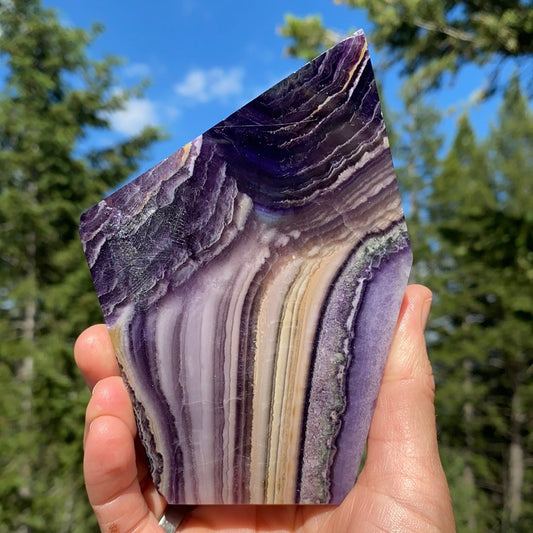 Silky Fluorite Slab - 141 - Starseed Collective