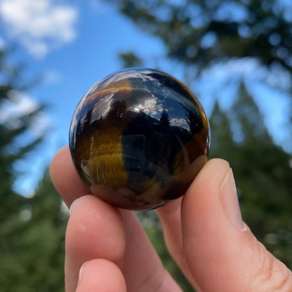 Tiger's Eye Sphere - 18B - Starseed Collective