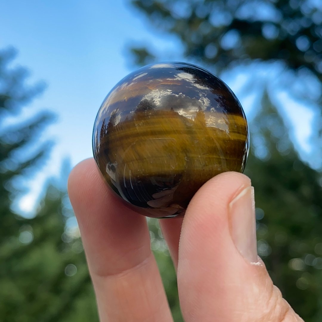Tiger's Eye Sphere - 18D - Starseed Collective