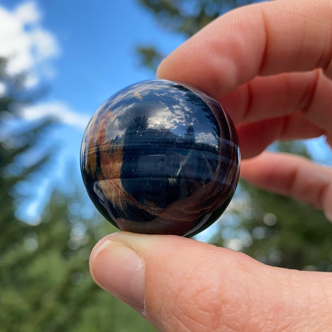 Tiger's Eye Sphere - 20A - Starseed Collective